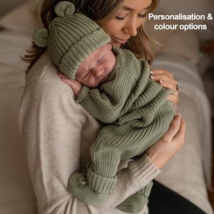 Personalised Baby Sleep Suit, Baby Gift, Baby grow, Baby Boy, Baby Girl, Neutral Baby Clothes, First baby Outfit, New Baby gift, Baby Shower