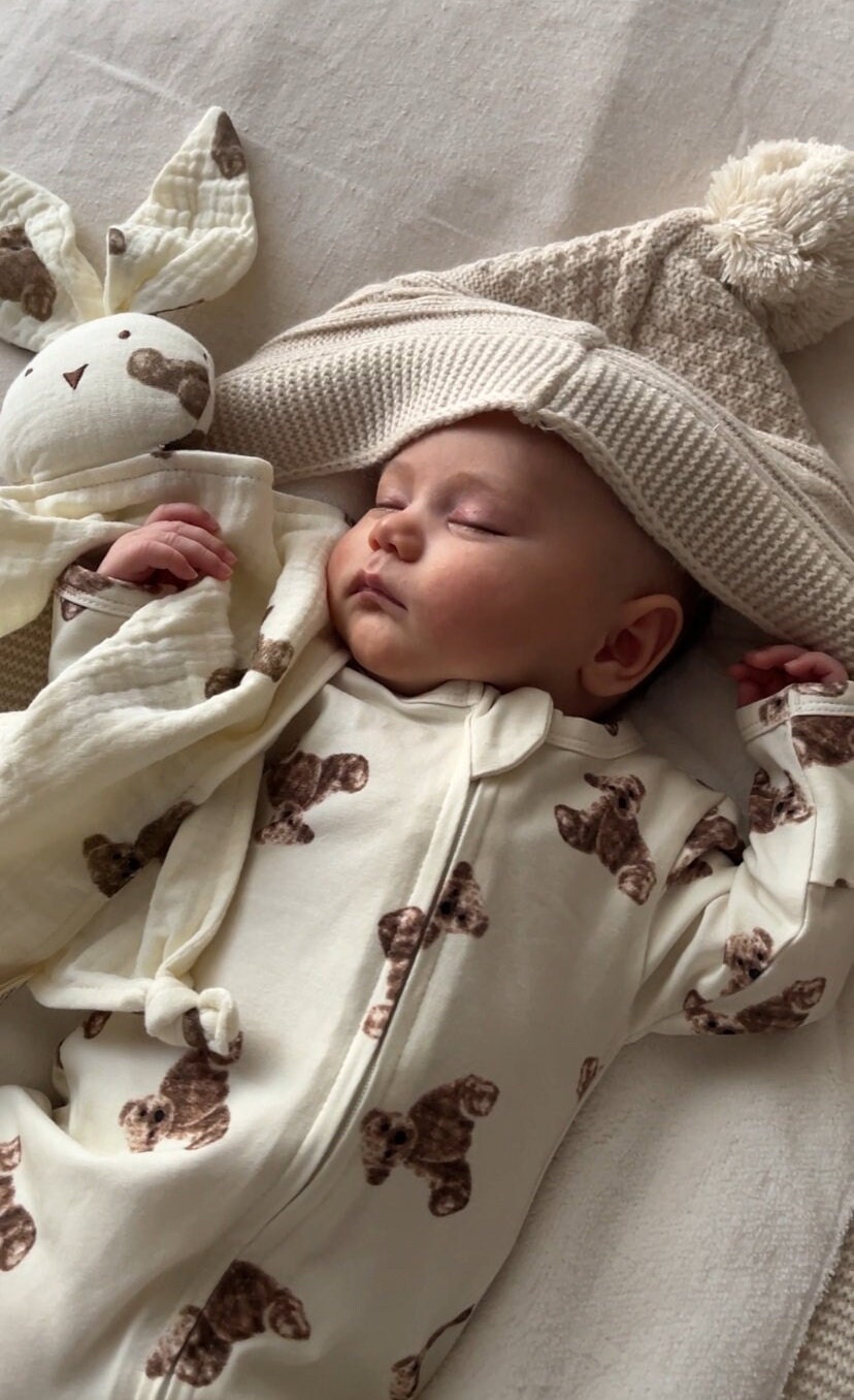 Planetee Pyjama Bébé Noah Personnalisé - Cadeau Naissance Garçon 100% Coton Doux