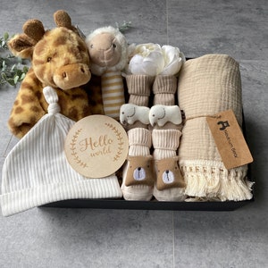 Welcome to the World, New Baby Gift, Baby Boy, Baby Girl Gift, Newborn gift, New Baby Gift box, Baby Hamper, Baby Shower Gift, Luxury gift zdjęcie 3