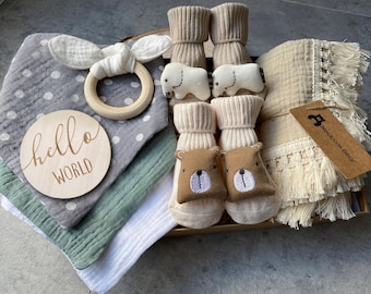 8 Piece Personalised New Baby Gift, Baby Gift, Baby Boy, Baby Girl Gift, Personalised Baby Gift Baby Hamper Baby Shower Gift, Baby Giftset,