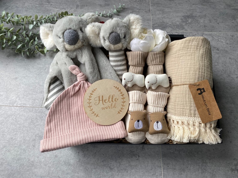 Bienvenue dans le monde, cadeau de naissance, bébé garçon, cadeau de naissance, cadeau naissance, coffret cadeau naissance, panier bébé, cadeau baby shower, cadeau de luxe image 2