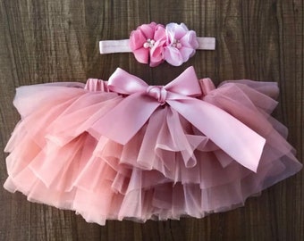 Baby Girls 1st Birthday Outfit, Cake Smash Outfit, tutu skirt, flower girl, party outfit, birthday outfit, 1st birthday outfit