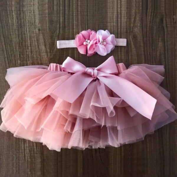 Baby Girls 1st Birthday Outfit, Cake Smash Outfit, tutu skirt, flower girl, party outfit, birthday outfit, 1st birthday outfit