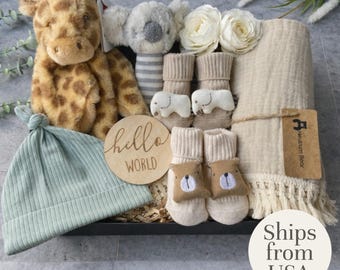 Welcome to the World, New Baby Gift, Baby Boy, Baby Girl, Newborn gift, New Baby Gift box, Baby Hamper, Baby Shower Gift, Luxury gift USA