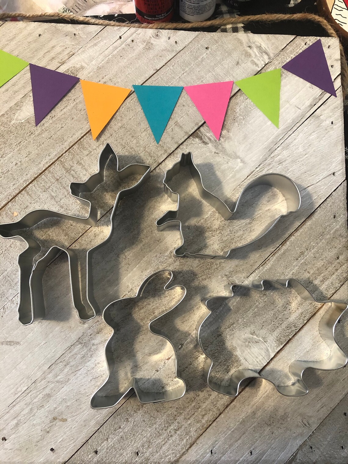 Woodland Cookie cutter set woodland cookie cutters themed Etsy