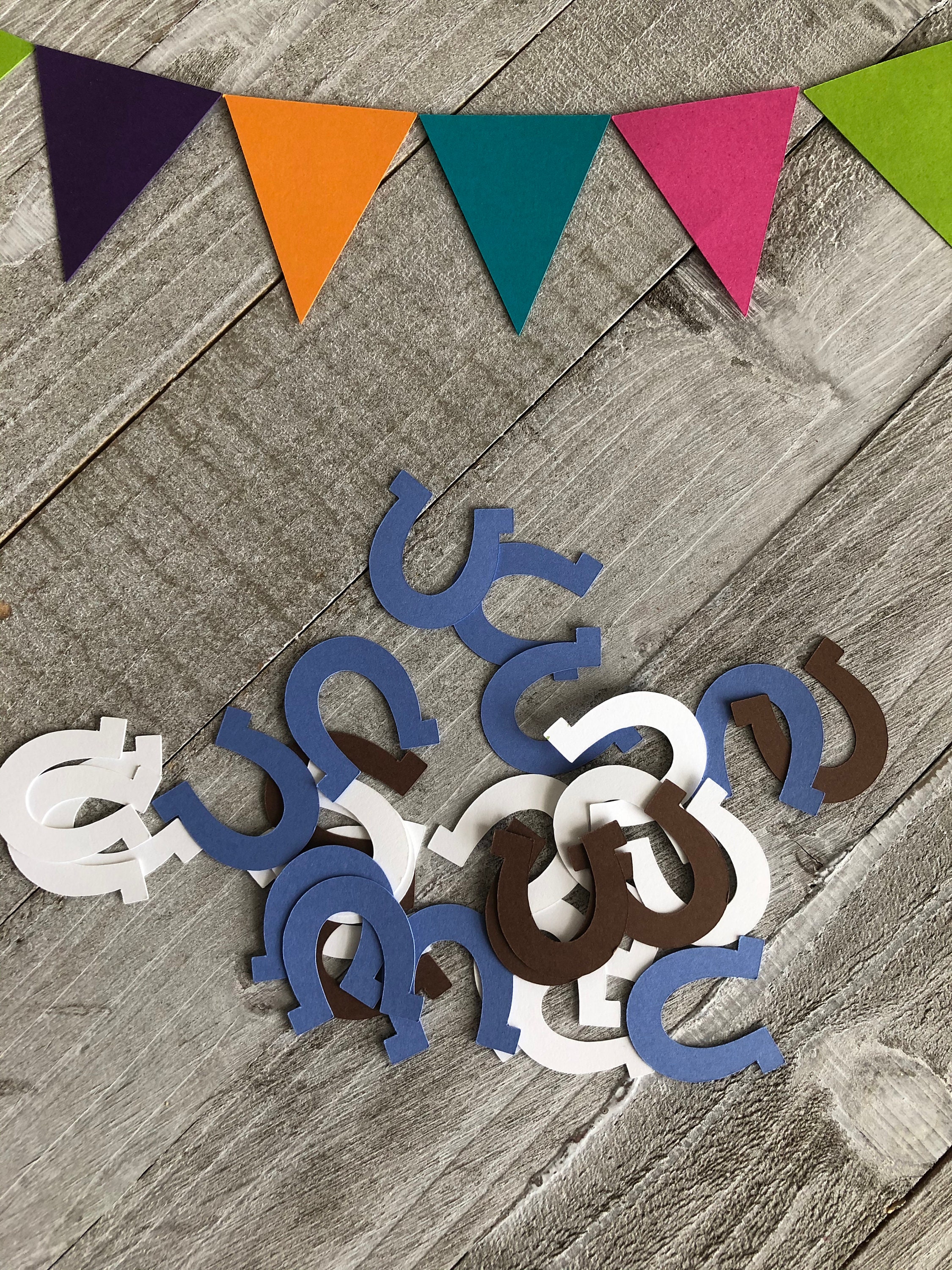 Horseshoe Confetti horse confetti baby shower theme Etsy