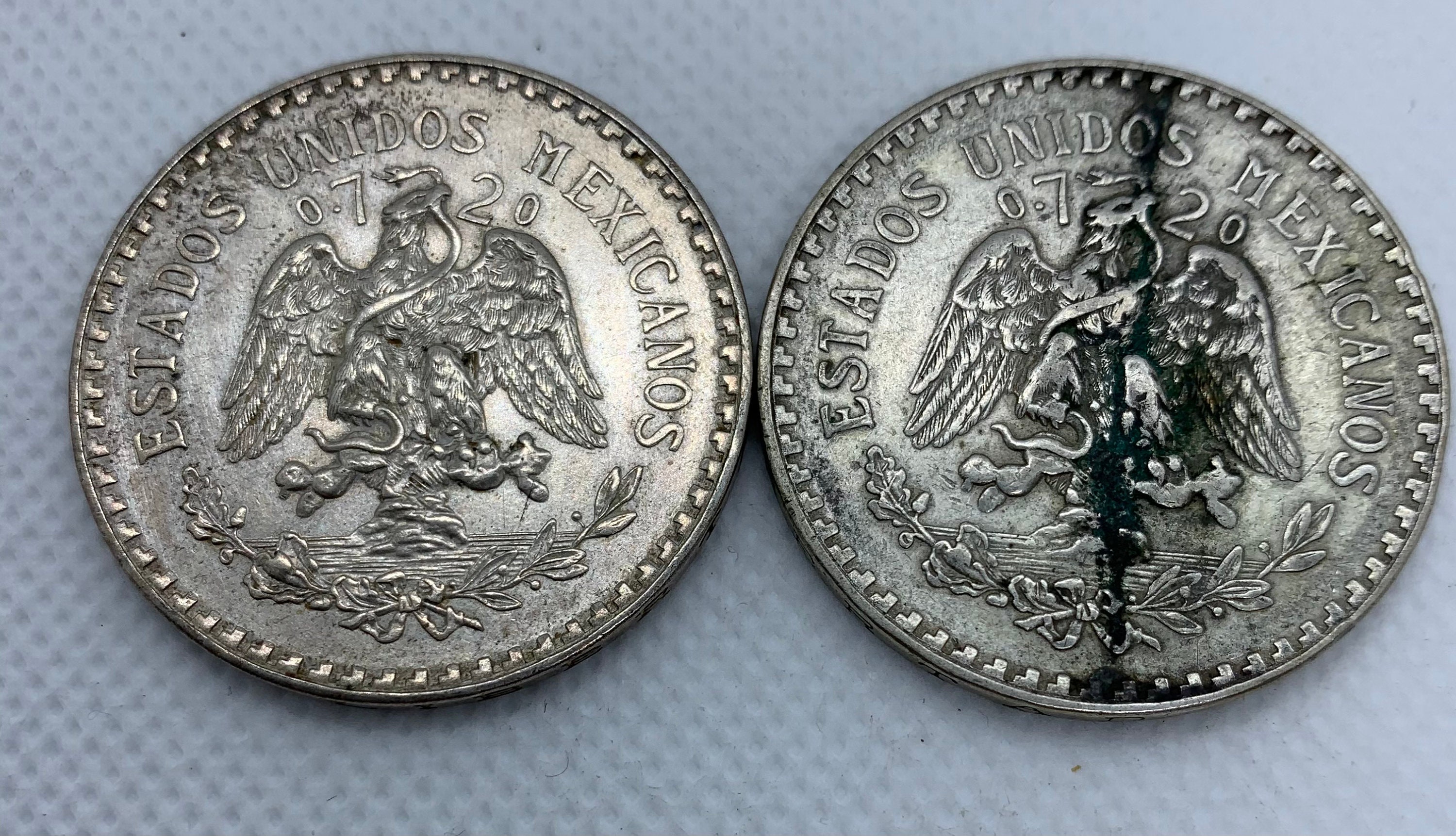 2 Large Mexican silver pesos. Cap and rays 1933 and 1935 | Etsy