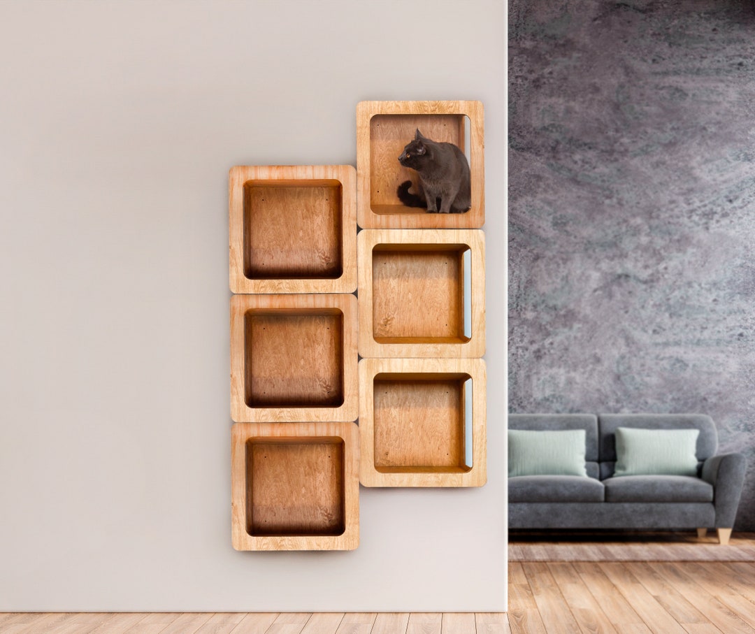 Cat Wall Shelves, Modern Cat Furniture, Cat Wall Furniture, Cat Climb