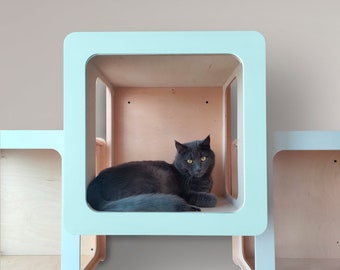 Estantes de pared para gatos, muebles modernos de pared para gatos, estante de pared para gatos, juguetes para gatos, muebles de pared para gatos, estantes para gatos montados, cama para gatos, estante para gatos