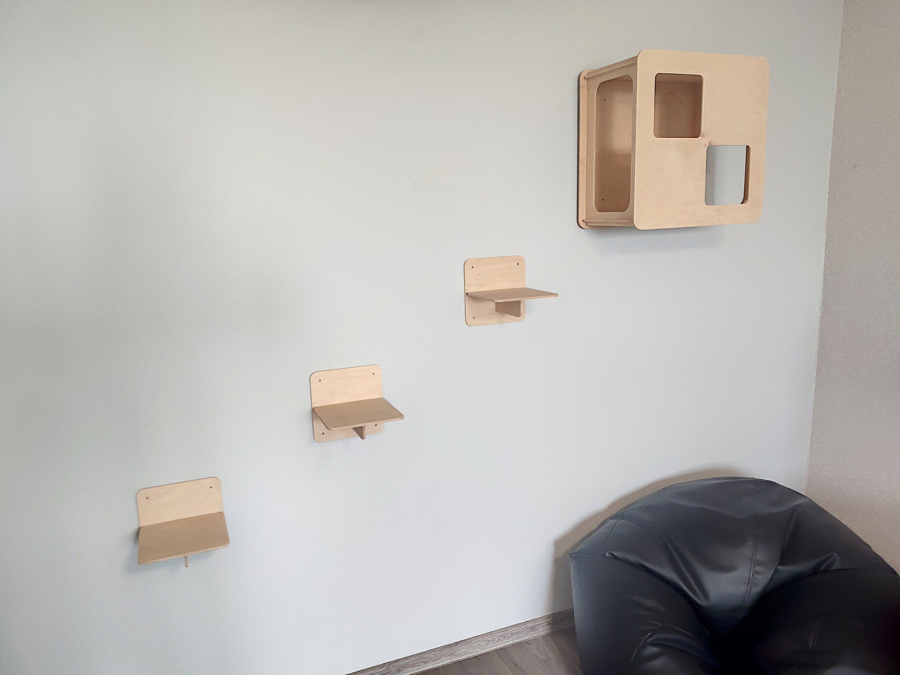 Katzen Wand Katzen Wandmöbel Katzen Regale modern | Etsy