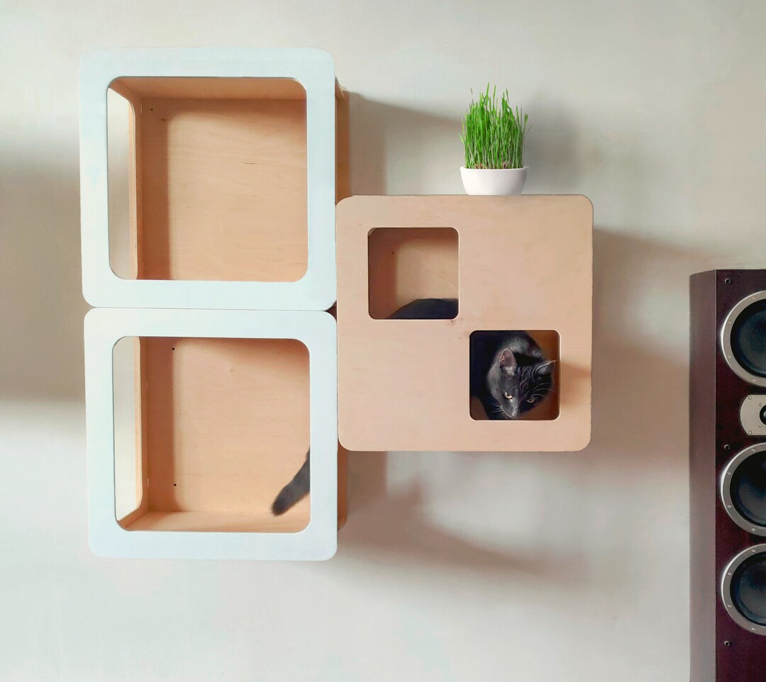 Decorative Cat Shelves, Cat Wall Furniture, Modern Cat Furniture Etsy