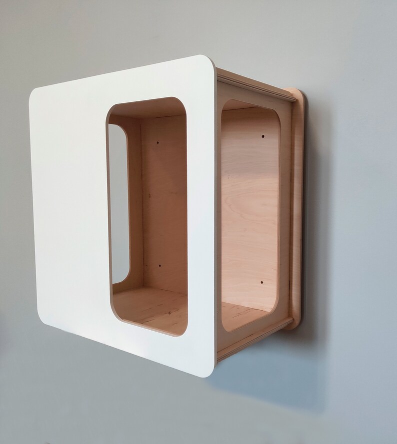 Square Cat Bed Hanging Cat Shelves Cat Activity Wall Etsy