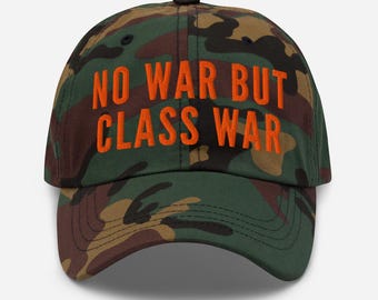 No War But Class War Camo Dad Hat