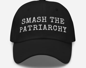 Smash The Patriarchy Hat: Feminist Embroidered Cotton Twill Cap