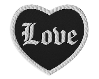 Love - Embroidered Heart Patch