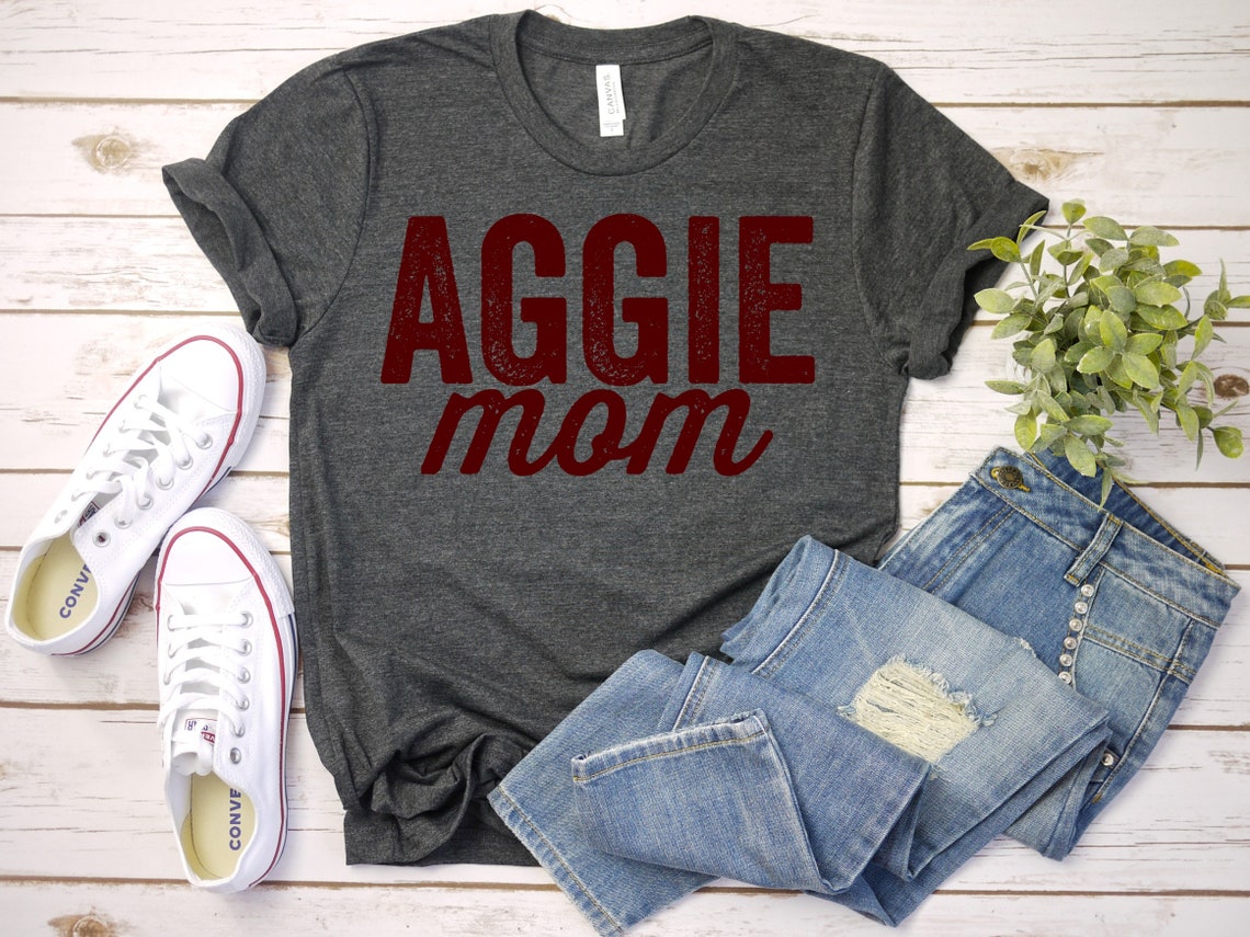 Aggie Mom T-shirt Game Day Shirt Texas A&M Shirt Aggie | Etsy