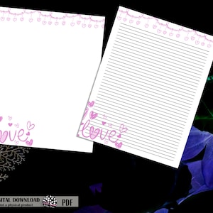 Printable Love Notes Paper