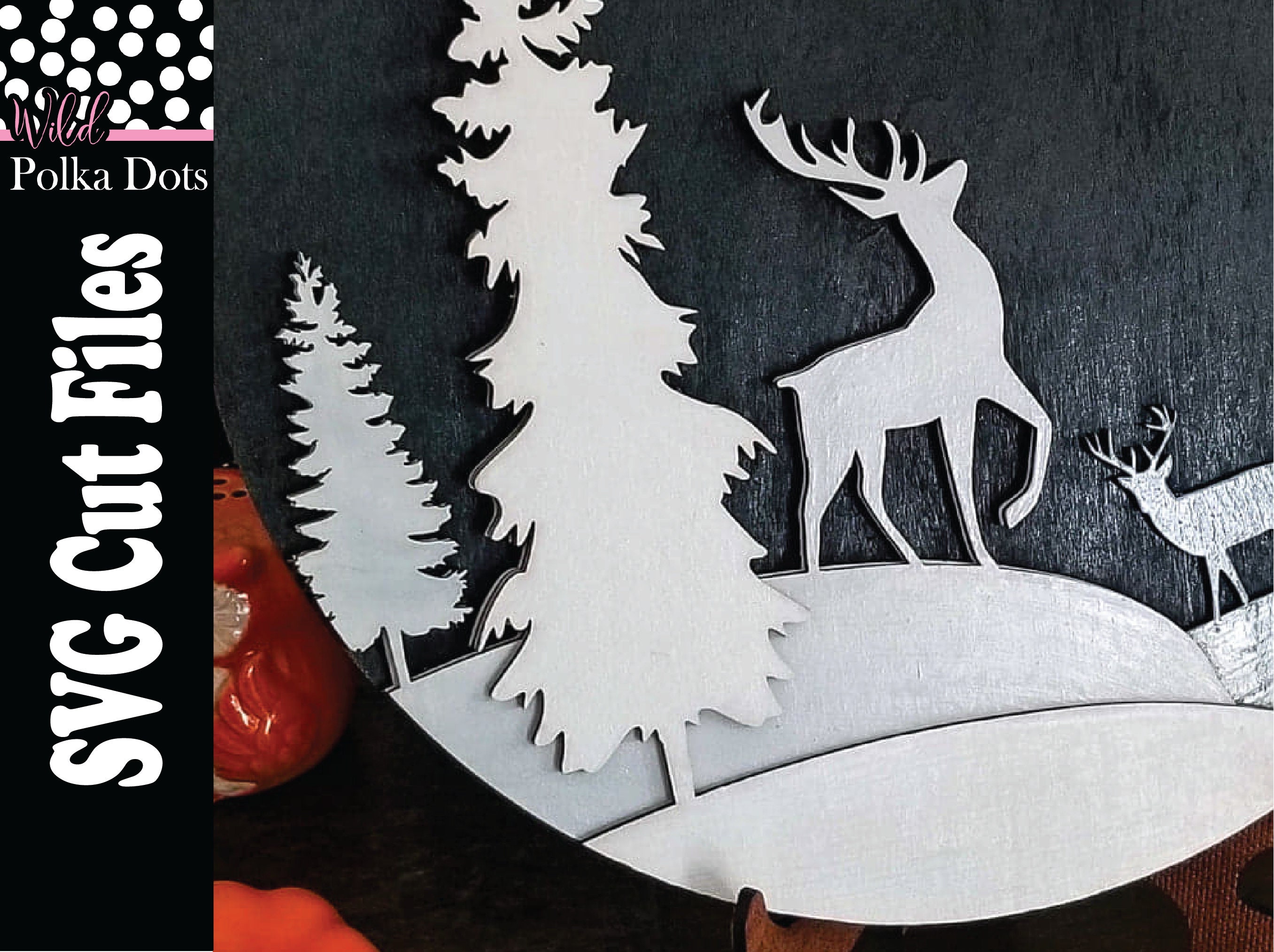 Reindeer Sign or Door Hanger SVG | Christmas Decor | DIY Kit | Laser ...