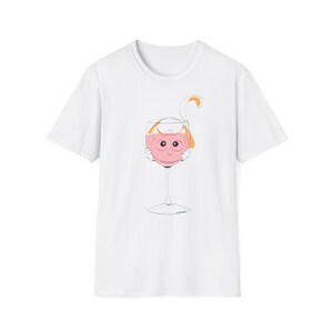 Cute Wine Glass T-Shirt, Funny Graphic Tee, Gift for Wine Lovers, Summer Beach Wear, Chill Vibes Apparel