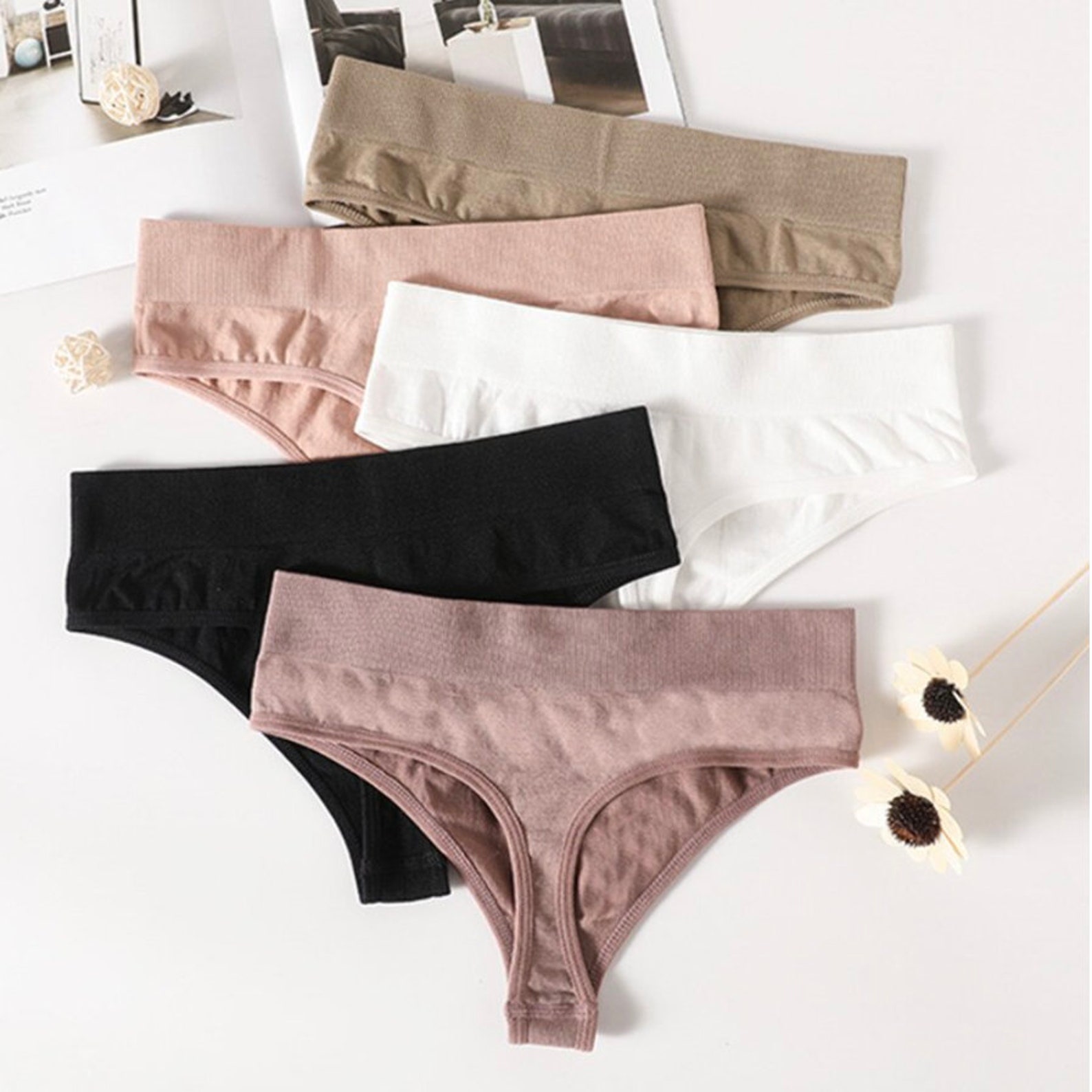 SET OF 7 Sexy Women Thongs Panties Underpants Shape wear | Etsy
