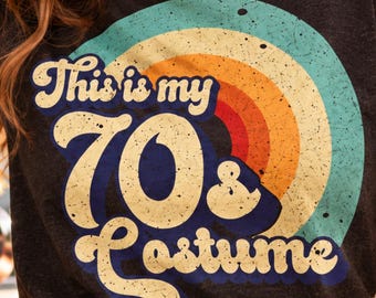 „Das ist mein 70er-Jahre-Kostüm“-Shirt, lustiges 70er-Jahre-Party-T-Shirt, Retro-Halloween-Kostüm, Siebziger-Jahre-Outfit, Vintage-70er-Jahre-Shirt