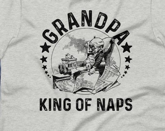 Nap King napping sleep dad grandad gift Kids T-Shirt 