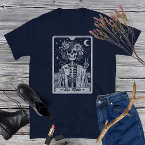 The Mom Tarot Shirt,  Goth Mommy, Gothic Mama Tarot, Tarot Card T Shirt, Gift For Tarot Reading Mom, Gothic Tarot Card Goth Reader Mom