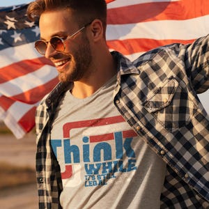 Funny Free Speech Shirt Think While It’s Still Legal, Sarcastic Humor Tee, Political Humor Shirt, Freedom Of Speech Gift, Think Yourself image 2