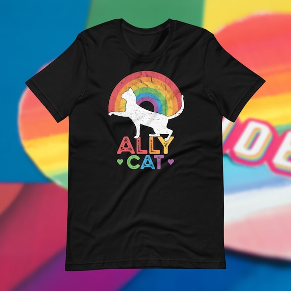 Ally Af Lgbt Shirt - Ally Cat Ally Af Lgbt Shirt - Ally Cat