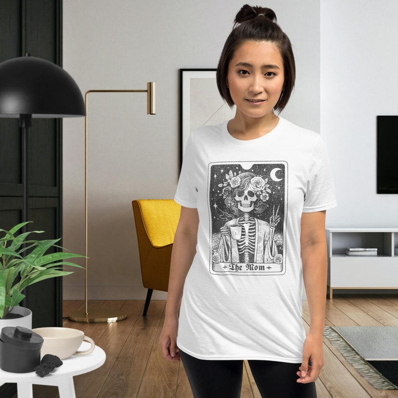 The Mom Tarot Shirt,  Goth Mommy, Gothic Mama Tarot, Tarot Card T Shirt, Gift For Tarot Reading Mom, Gothic Tarot Card Goth Reader Mom