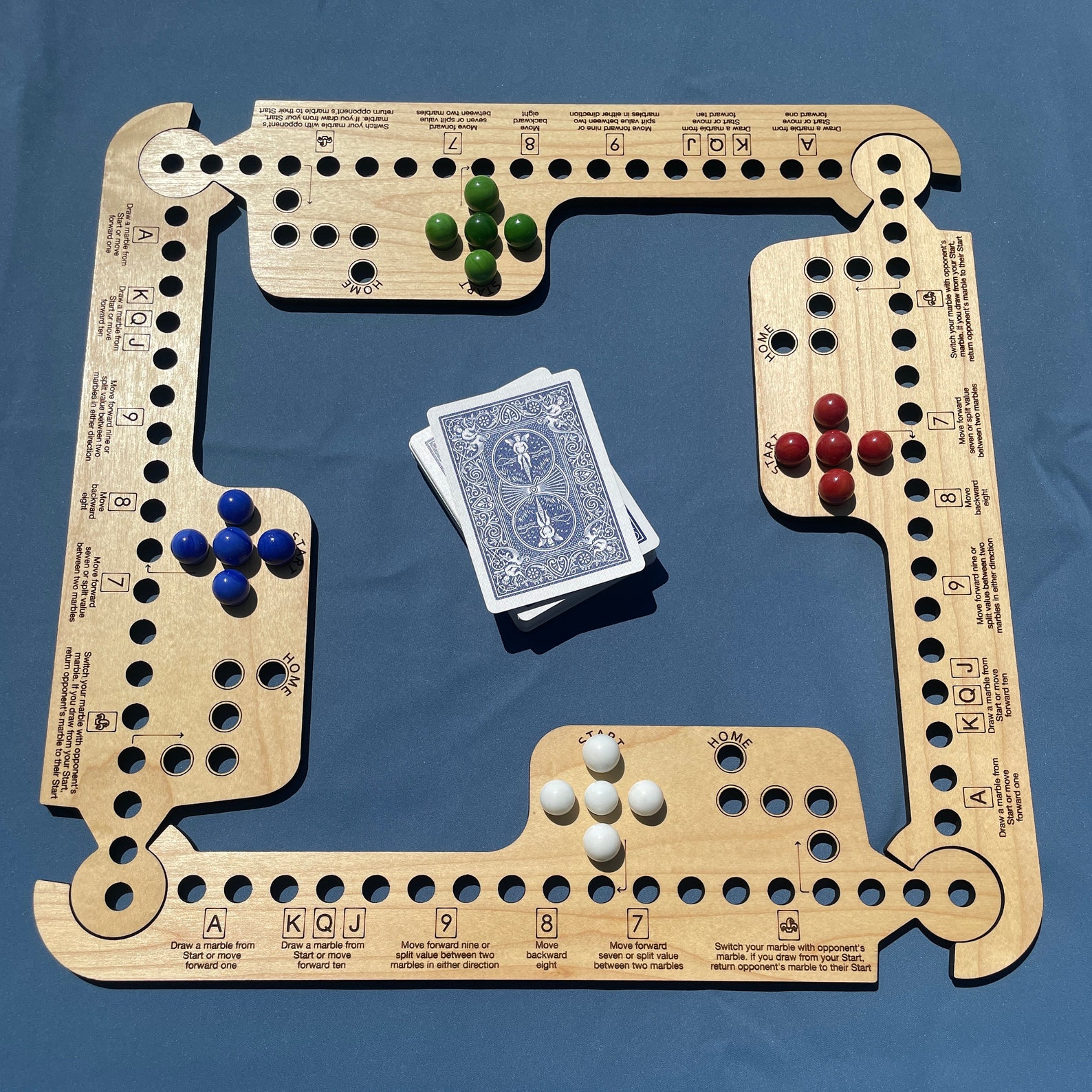 Jokers and Marbles Board Game 4 to 8 Players Etsy