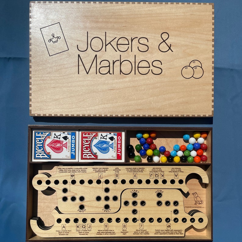 Jokers and Marbles Board Game 4 to 8 Players Etsy