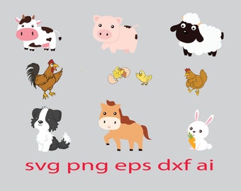 Download Farm Animals Svg Etsy