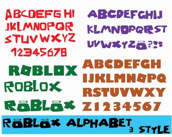 Roblox Font Etsy - alphabet roblox letter font