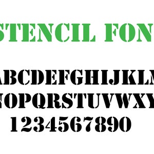 Stencil font svg, Army font svg, Stencil script svg, Army alphabet svg, Army script svg