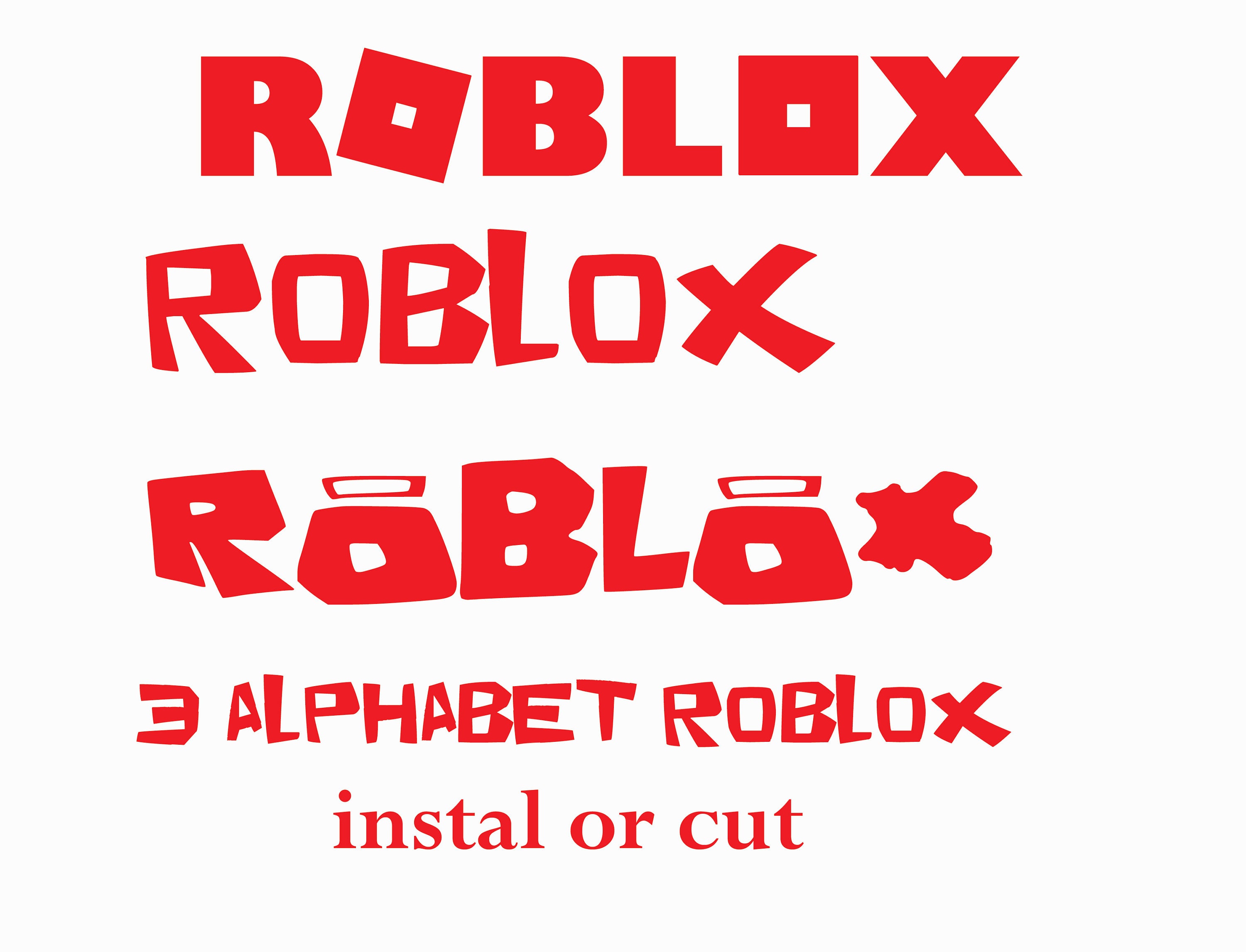 Roblox Font Roblox Alphabet Roblox SVG Roblox Letters | Etsy - Roblox ...