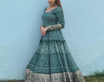 heavy work long frocks