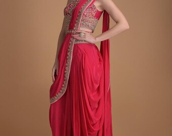 dhoti saree dress