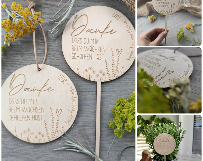 Danke Das Du Mir Beim Wachsen Geholfen Hast www.etsy.com