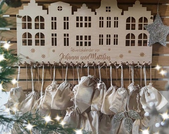 Personalized Advent Calendar Grachtenhaus | row of houses