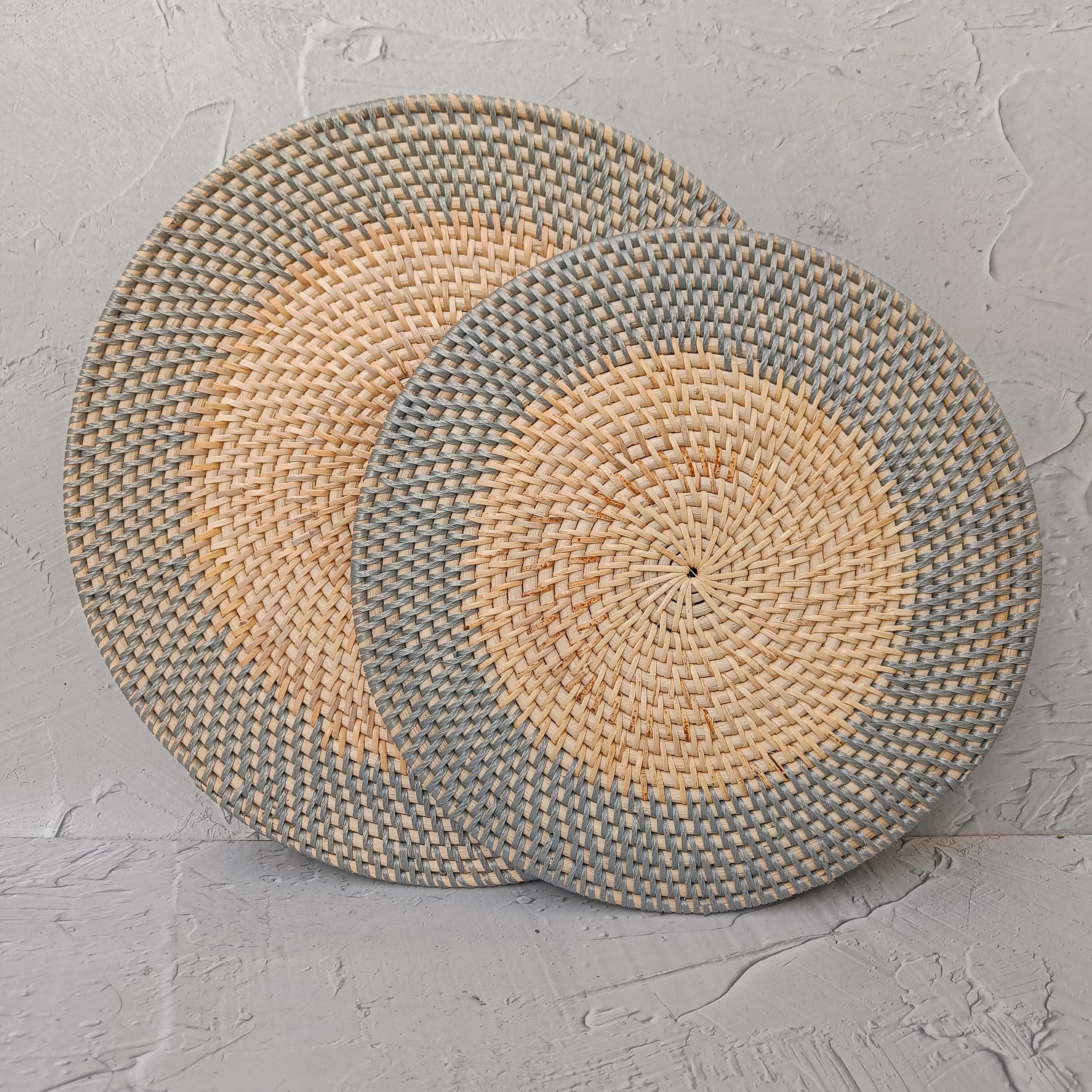 Rattan Placemat Set of 4, handmade in Indonesia — product view 1
