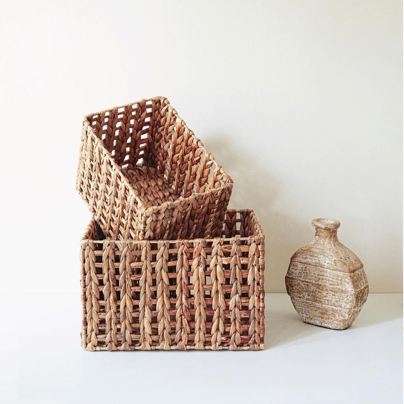 JAVADECO Water Hyacinth Storage Box - Thumbnail 3