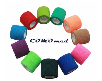 Self Adherent Cohesive Bandage: 2" x 5 Yards, Athletic Wrap