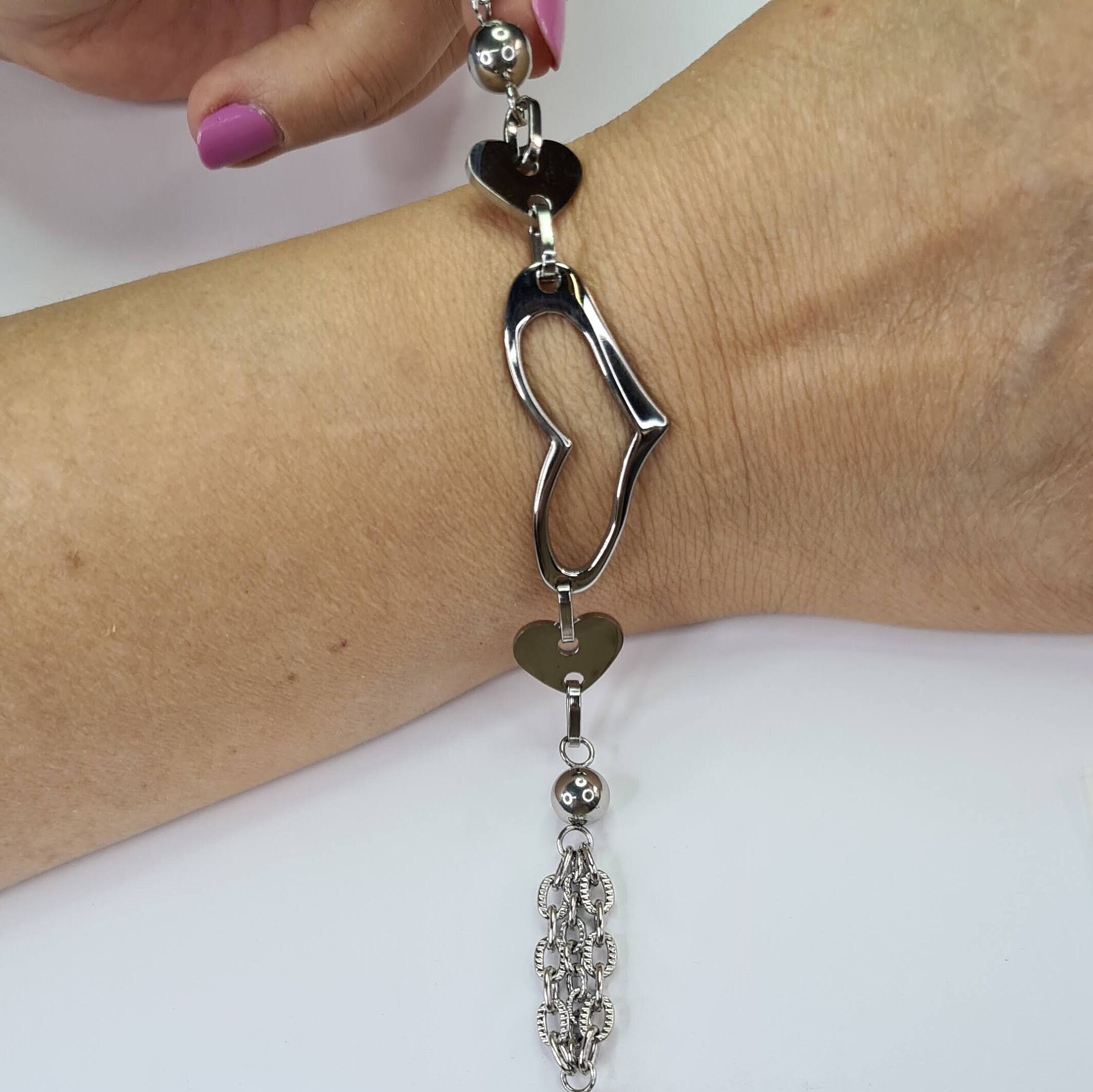 Pulseras Tipo Pandora En Acero Quirúrgico 💛 🪩Doradas O Plateadas Con Dijes Llenos De Color Nuevos Modelos Recién Llegados