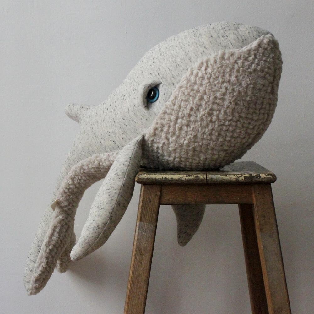 Big whale sperm whale nautical plush toy stuffed animal body | Etsy