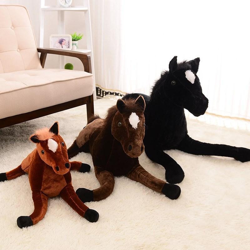 Big horse plush toycutelarge soft stuffed realistic animal Etsy