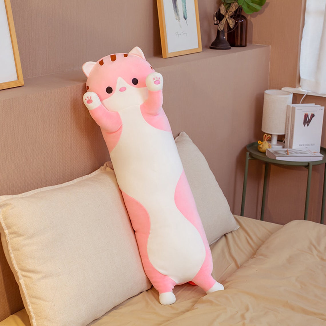 Large Long Cat Body Pillowcute soft stuffed animaltravel Etsy