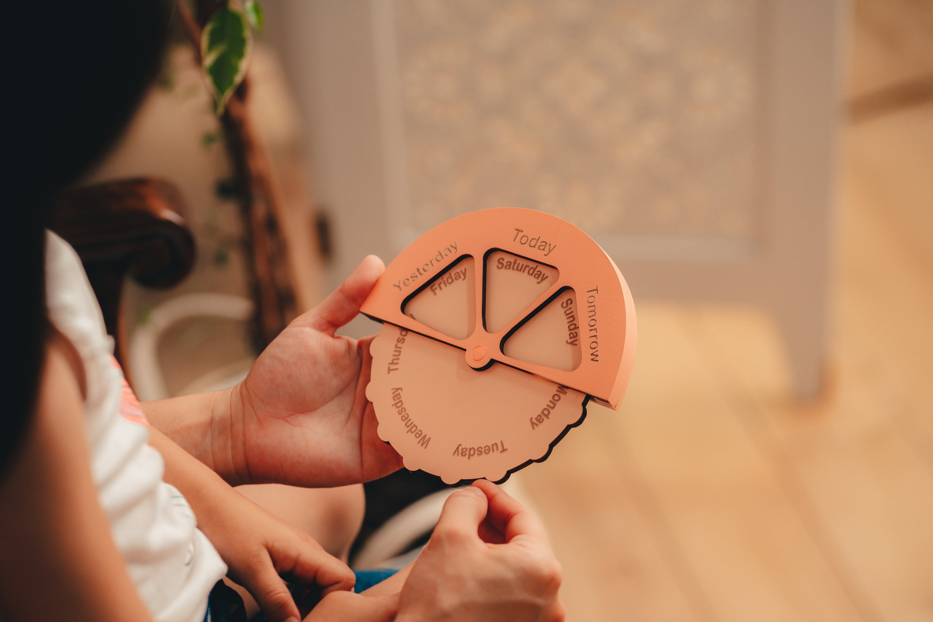 Wooden Calendar Montessori Material Montessori Calendar Kid - Etsy