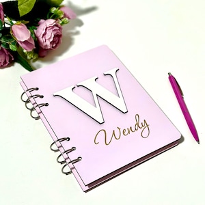 Handcrafted Wooden Journal, Custom Engraved Notebook, Personalized Diary, Unique Gift Idea for Her, Birthday Celebration Gift