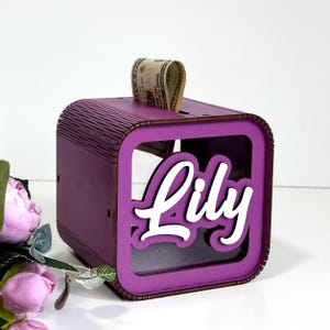 Unique Christmas Gift Kids Piggy Bank, Handmade Gifts, Newborn Room Decor, Personalized Nursery Piggy Bank, Kids Money Box, Custom Coin Bank